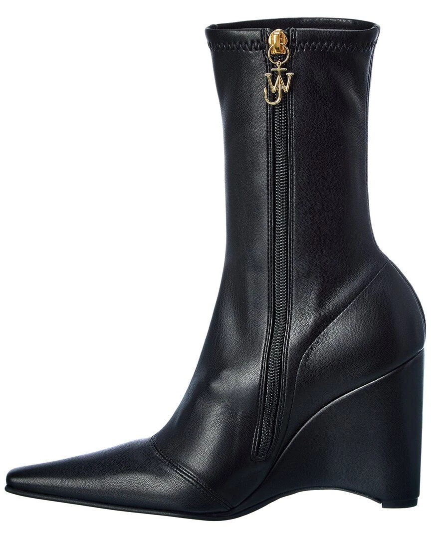 Best Pirce β JW Anderson Leather Wedge Bootie for π© women π 4 Best Pirce β JW Anderson Leather Wedge Bootie for π© women π - Image 2