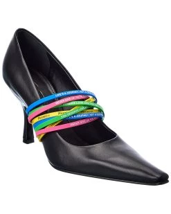 Buy 😍 JW Anderson Slogan Print Leather Pump for 👩 women ⌛