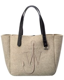 Best Pirce π JW Anderson Belt Felt & Leather Tote for π© women π€©