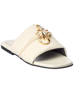Discount 🤩 JW Anderson Anchor Leather 🩴 Sandal for 👩 women 👍