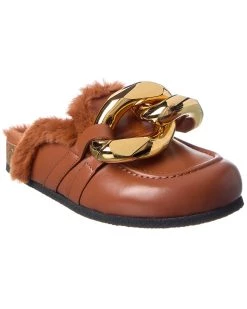 Best Sale 🔥 JW Anderson Chain Leather Mule for 👩 women 😀