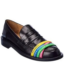 Deals 🔥 JW Anderson Elastic Straps Leather Loafer for 👩 women ✨