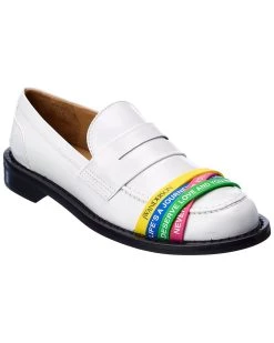 Buy 🧨 JW Anderson Elastic Straps Leather Loafer for 👩 women 😍