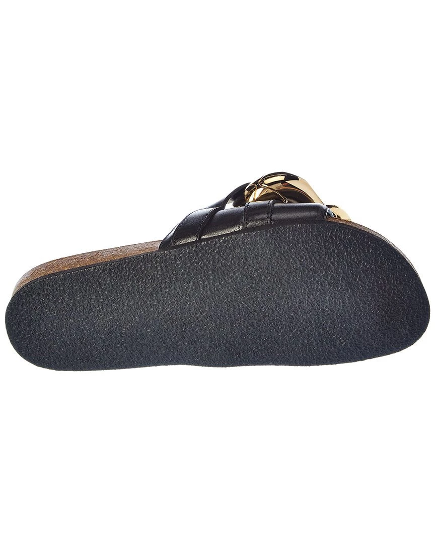 Best Pirce π JW Anderson Chain Leather Slide for π© women 𧨠6 Best Pirce π JW Anderson Chain Leather Slide for π© women 𧨠- Image 4