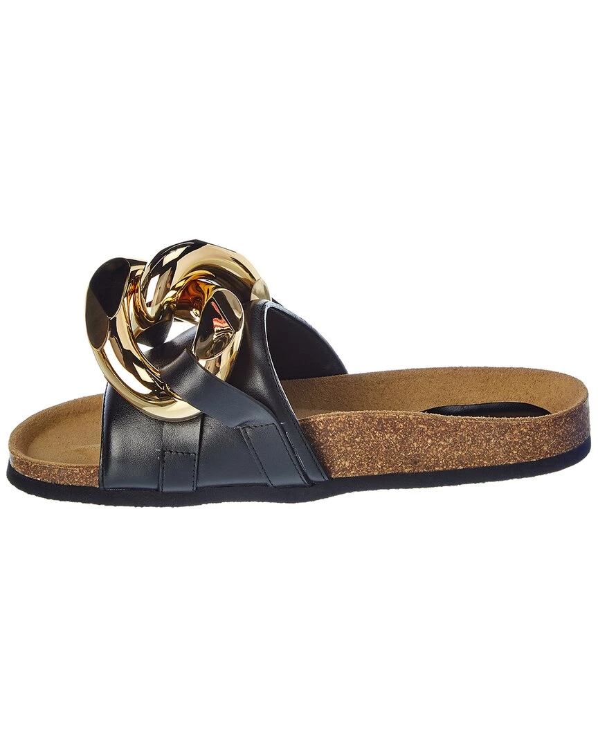 Best Pirce π JW Anderson Chain Leather Slide for π© women 𧨠4 Best Pirce π JW Anderson Chain Leather Slide for π© women 𧨠- Image 2