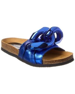 Cheap ✨ JW Anderson Chain Leather Slide for 👩 women 👍