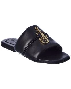 Cheapest 💯 JW Anderson Anchor Leather Slide for 👩 women ⌛