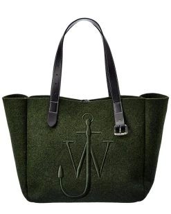 Brand new βοΈ JW Anderson Belt Felt & Leather Tote for π© women π